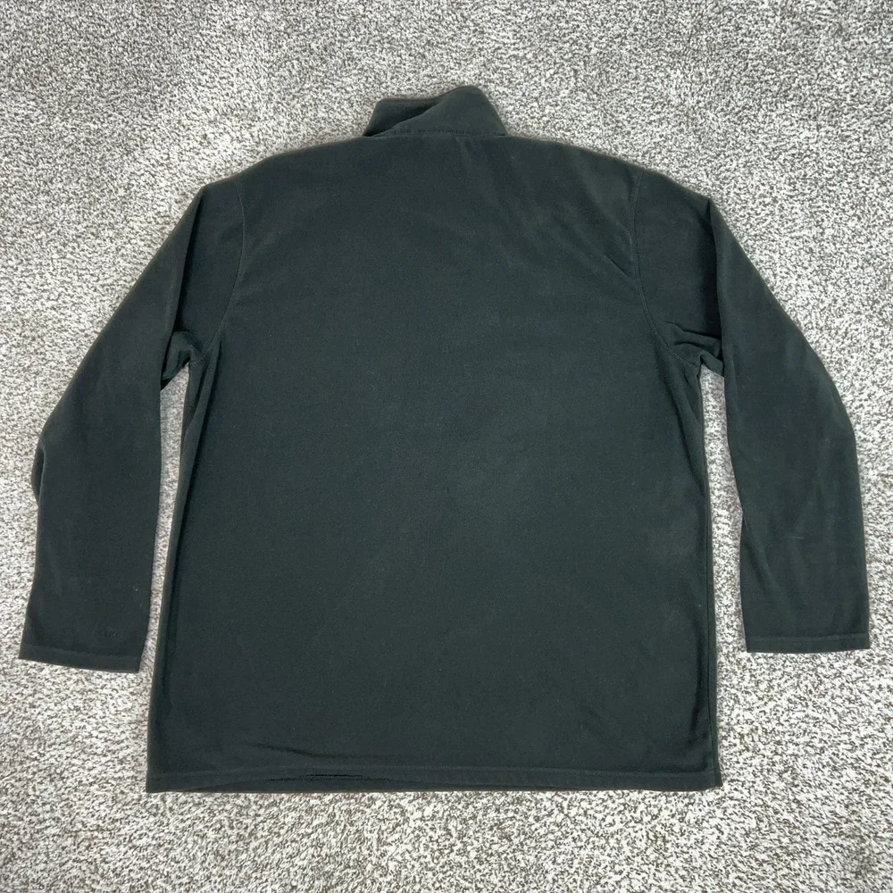 North Face Pullover Mens 2XL Black Fleece Quarter Zip Long Sleeve TKA 100 Hiking